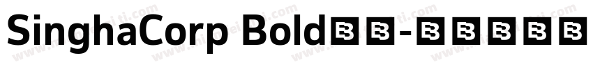 SinghaCorp Bold下载字体转换